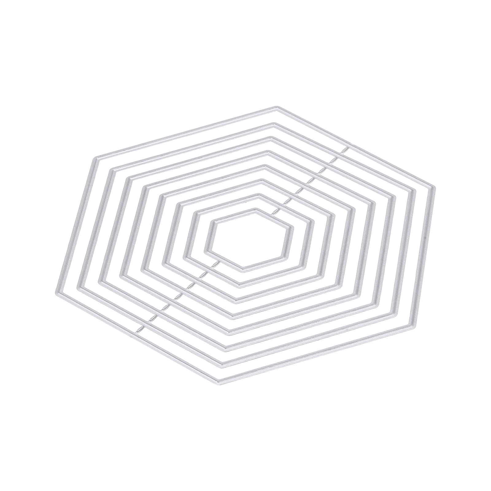 PATIKIL Hexagon Die Cuts Shapes Metal Stencils Background Dies Clearance Scrapbooking Die-Cuts for Paper Crafting, Card Making, Scrapbooking and Embossing, 4.6 x 4