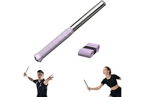 Badminton Power Trainer with Magnetic Resistance, 11.8" Swing Trainer Sound Feedback for Smash Technique, Real Racket Handle 