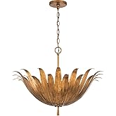 Capital Lighting 349541AG Eden Traditional Bohemian Botanically Inspired Pendant Ceiling Light Fixture, 4-Light 240 Total Wat