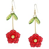 Chanaiqw Alloy Daisy Floral Earrings for Women Dainty Bouquet Flower Earrings Gift for Her Jewelry