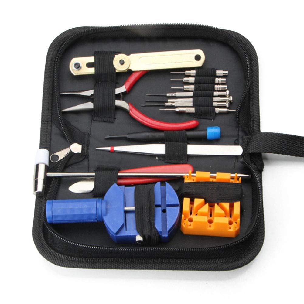16-Piece Watch Repair Kit for Battery Replacement with Tool Link Pin with Pinch Pack Remover Watch Repair Kit