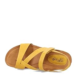 EuroSoft Women's Gianetta Sandal, Golden Yellow, 7
