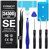 XYIRMCYF 24300mAh Super Capacity Battery Compatible with iPhone SE(SE2016 /SE1st), 0 Cycle-Li-Polymer Replacement Battery for iPhone SE, with Professional Repair Tool Kit