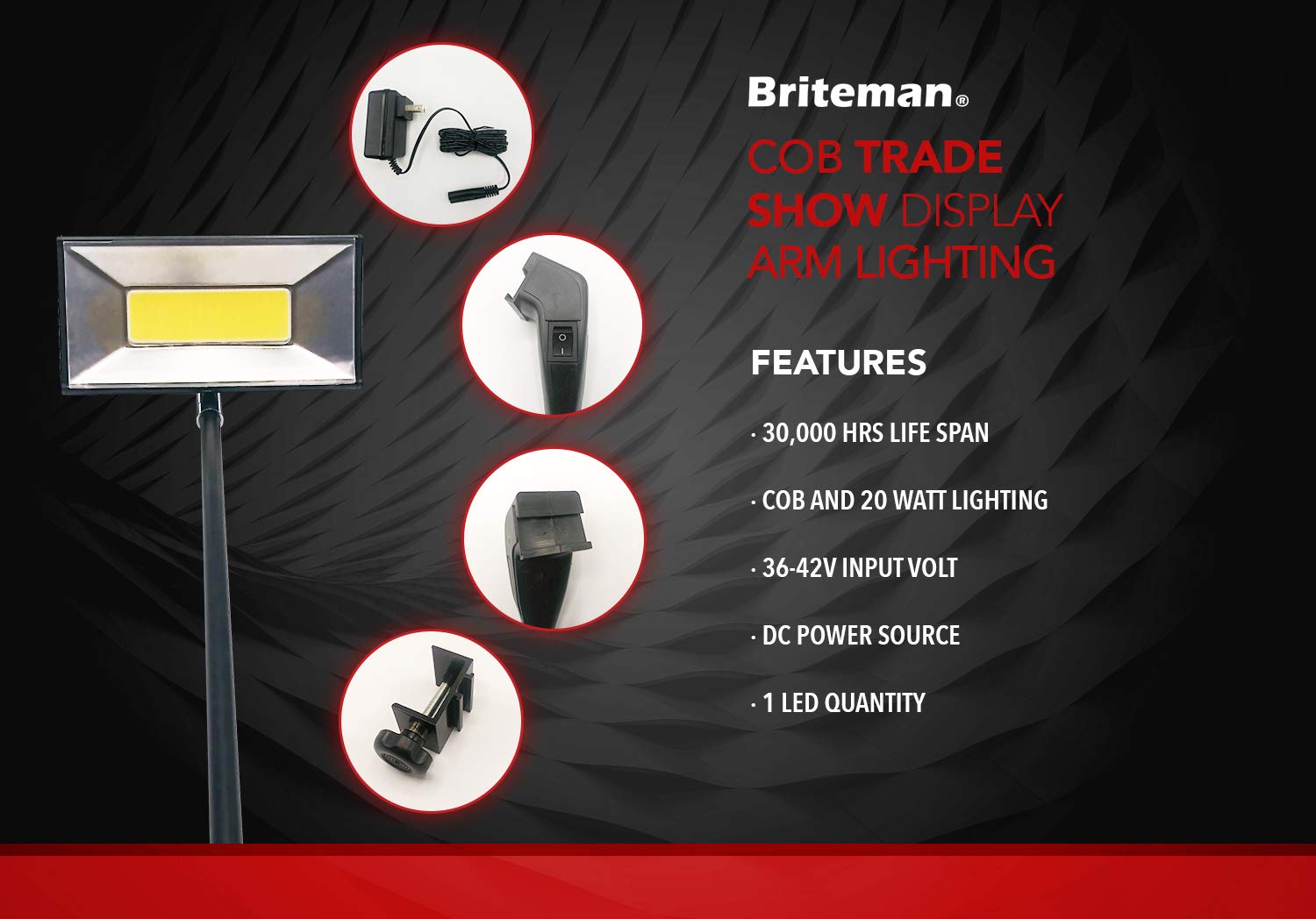 GOGO Panels Trade Show Display Lighting Perfect Show LED Lights Black 1 NEAT Lighting