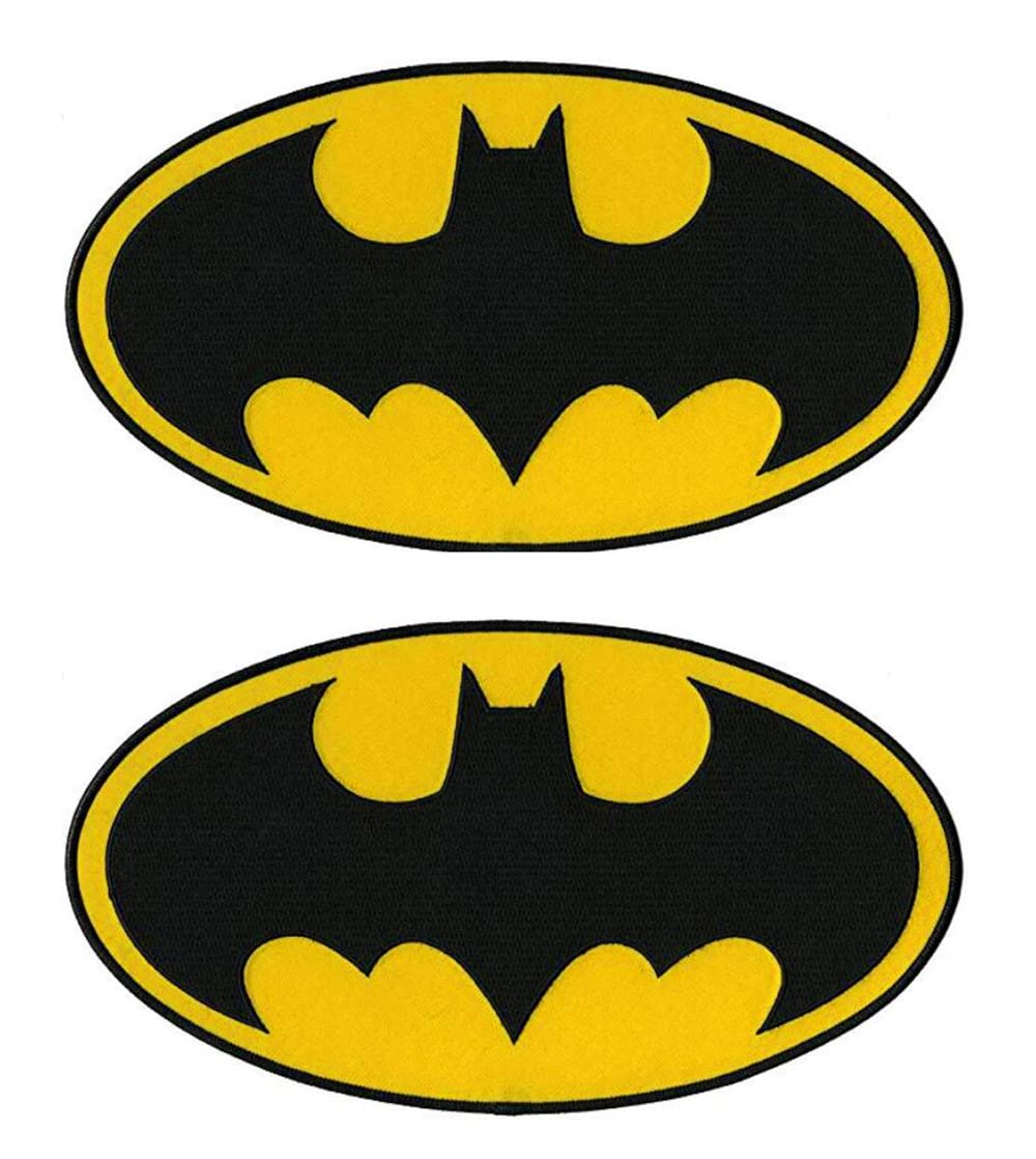 2 Pieces Compatible with Bat-M Dark Knight Tactical Comic Superhero Patch Funny Hook and Loop Embroidery Morale Military Emblem Patch for Jacket Backpacks Clothes Vest Uniforms Clothes