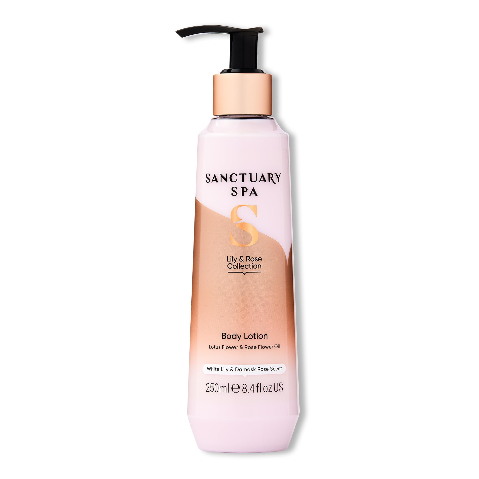 Sanctuary Spa Lily And Rose Body Lotion, Body Moisturiser, With Lotus Flower And Vitamin C, Vegan And Cruelty Free 250ml