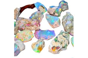 JAI GEMS 5 Pcs Of Big Size Ethiopian Opals Raw Rough 15-20Mm Big Sizes | Large Sizes of Uncut Opals