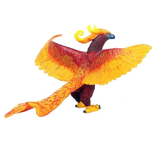 Flormoon Birds Figures Realistic Phoenix Animals Toys Set Simulated