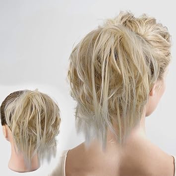 Amazon Com Tousled Updo Messy Bun Hair Piece Hair Extension