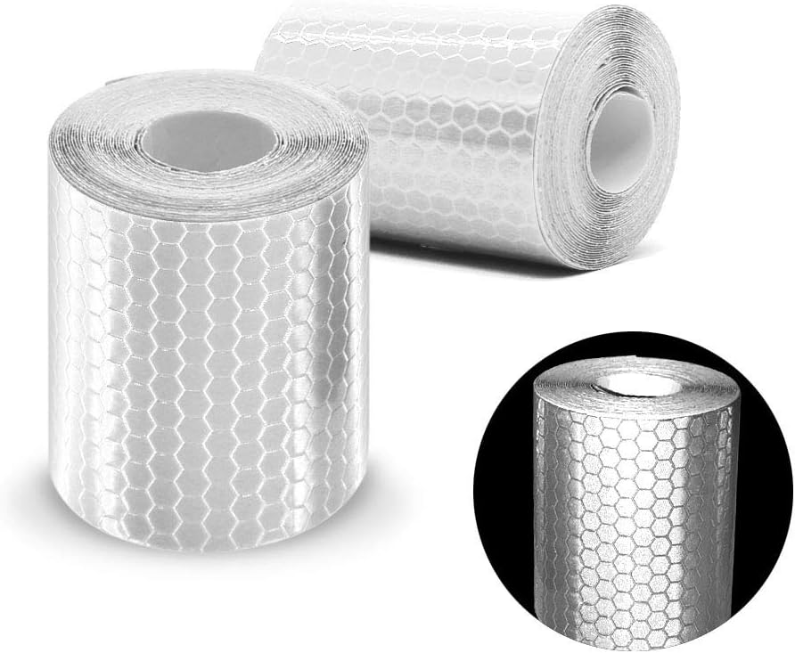 2pcs 3M*50mm High Intensity Prismatic Reflective Safety Tape Vinyl Roll