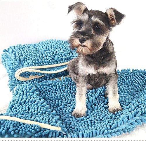 Hitti Fast Drying Pet Bath Towel,Ultra Absorbent Microfiber Chenille Towel With Strong Absorption