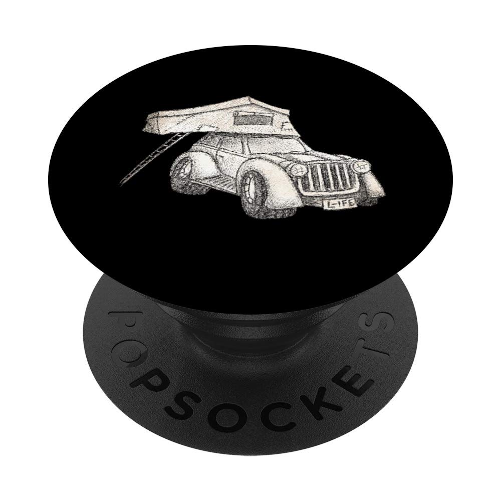 Rooftop Tent | Tiny Homes | Offroad Truck Camping PopSockets PopGrip: Swappable Grip for Phones & Tablets