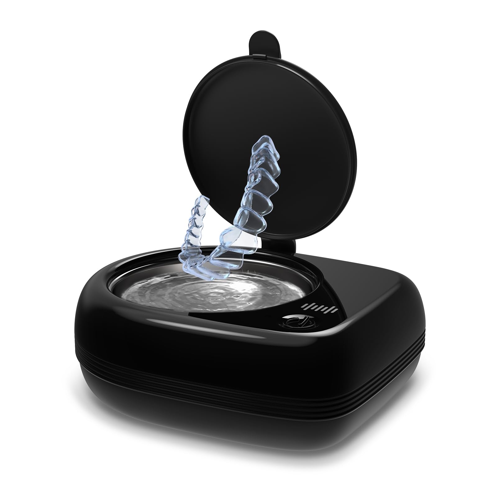 Photo 1 of Wrklly Rechargeable Ultrasonic Retainer Cleaner Machine | 50kHz 1.9 inch Ultra-Thin Portable | Night Guard Aligners Jewelry |6pcs Cleaner Tablets Included | Quick & Deep Clean Modes | Oral Dental Care