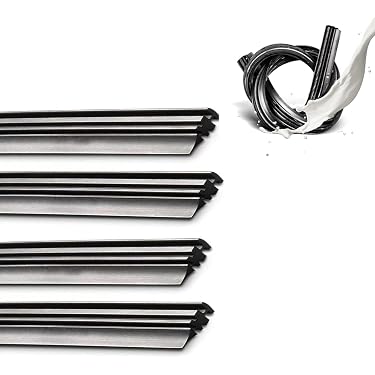 8 Pack Universal 28 Inch Silicone Frameless Wiper Blade Refills – Car Bus Van
