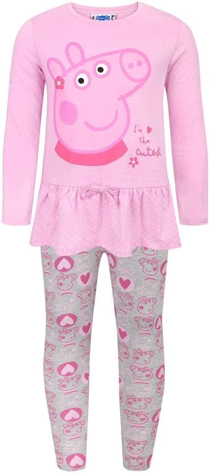 ペッパ ピッグ Peppa Pig オフィシャル商品 子供用 キャラクター 長袖 パジャマ 上下セット 女の子 2 3 Years マルチカラー パジャマ 通販 Amazon