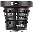 Meike 8mm T2.9 Mini Fixed Prime Manual Focus Wide-Angle Cinema Lens for M43 Micro Four Thirds MFT Mount Cameras BMPCC 4K Z CAM E1 E2 Black