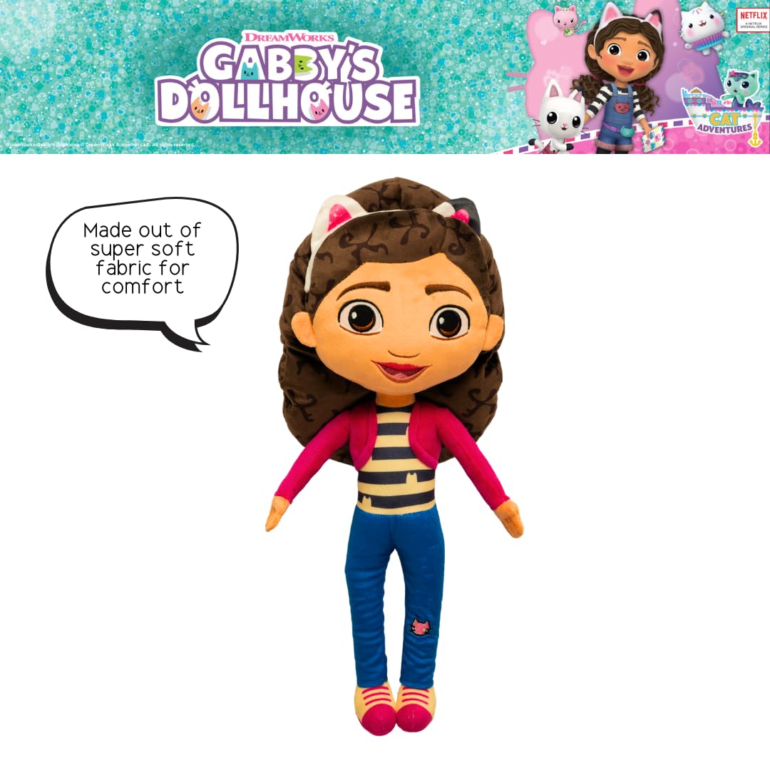 Franco DreamWorks Gabby's Dollhouse Kids Bedding Super Soft Plush Decorative Throw Cuddle Pillow, (Officially Licensed Product)