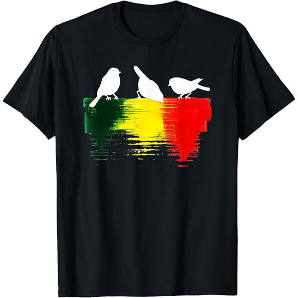 Amazon.com: Official Bob Marley Three Little Birds T-Shirt