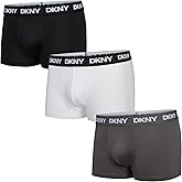 DKNY Mens Flex Low Flex Trunks - Low Rise Boxer Briefs Underwear 3-Pack