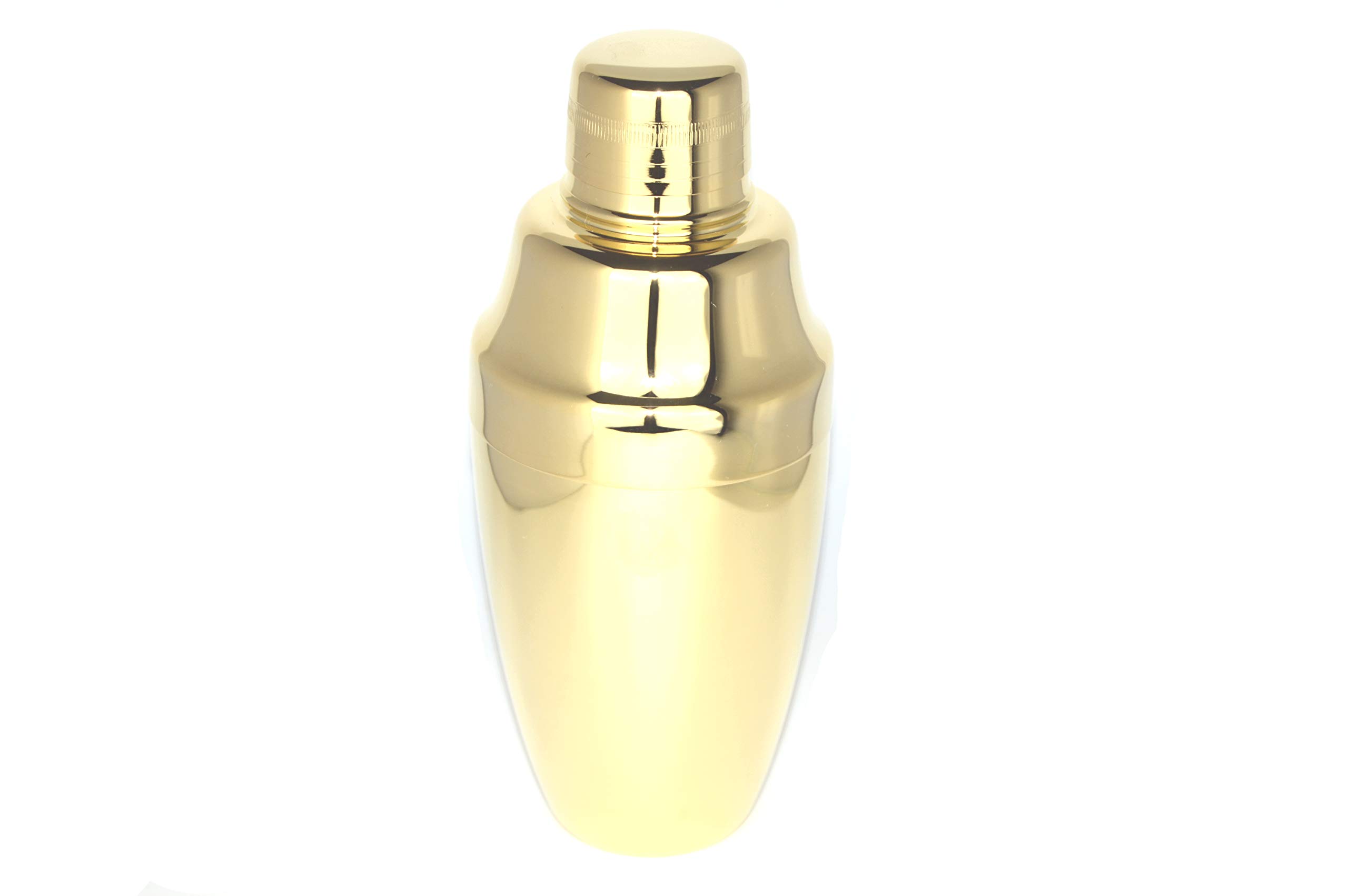 Yukiwa Cobbler 3 Pieces Cocktail Shaker 50 cl Gold Made in Japan