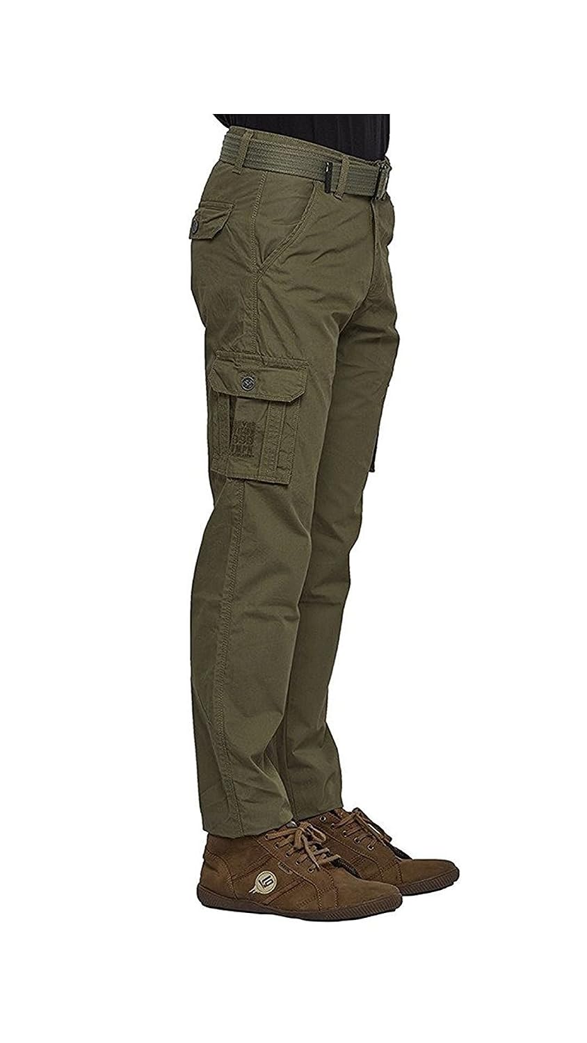 plus91 forest green color cargo pants 