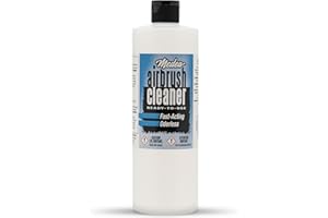 IWATA Medea Airbrush Cleaner 16 oz – Ready-to-Use Solution for Airbrushes, Paint Brushes & Artist Tools – For Acrylic, Oil & Water-Based Paints, Inks, Dyes, Watercolors and Gouache. Deep Cleans & Flushes