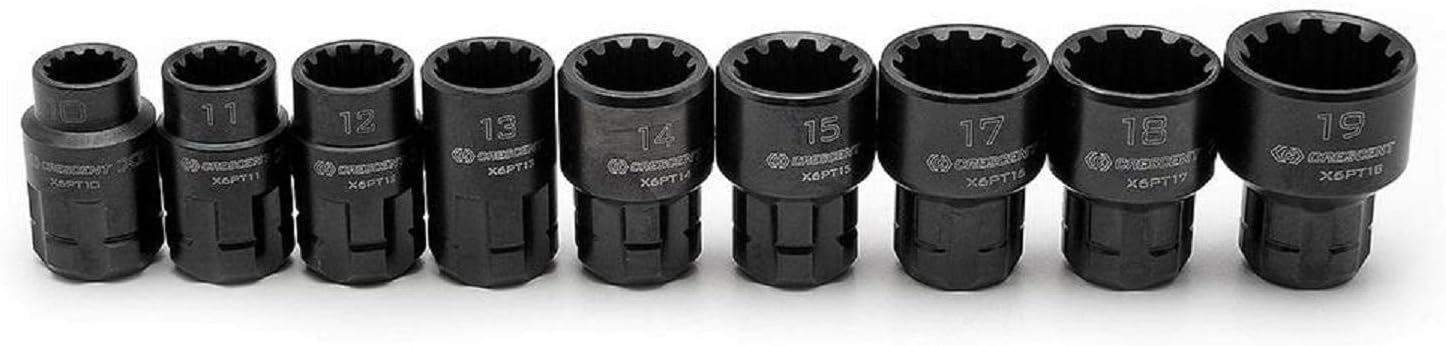 Crescent 20 Pc. 3/8" Drive Pass-Thru X6 Standard Spline Mechanics Tool Set - CX6PT20 - Socket Wrenches - 