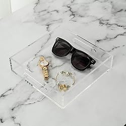 KEVLANG Clear Sturdy Acrylic Tray with