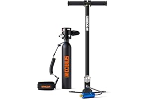 SMACO Mini Scuba Tank 0.5L Portable Small Diving Tank for Underwater Breathing Reusable Diving Cylinder up to 10 Minutes Dive Time Lung Diving Tank Emergency Rescue Pony Bottle S300