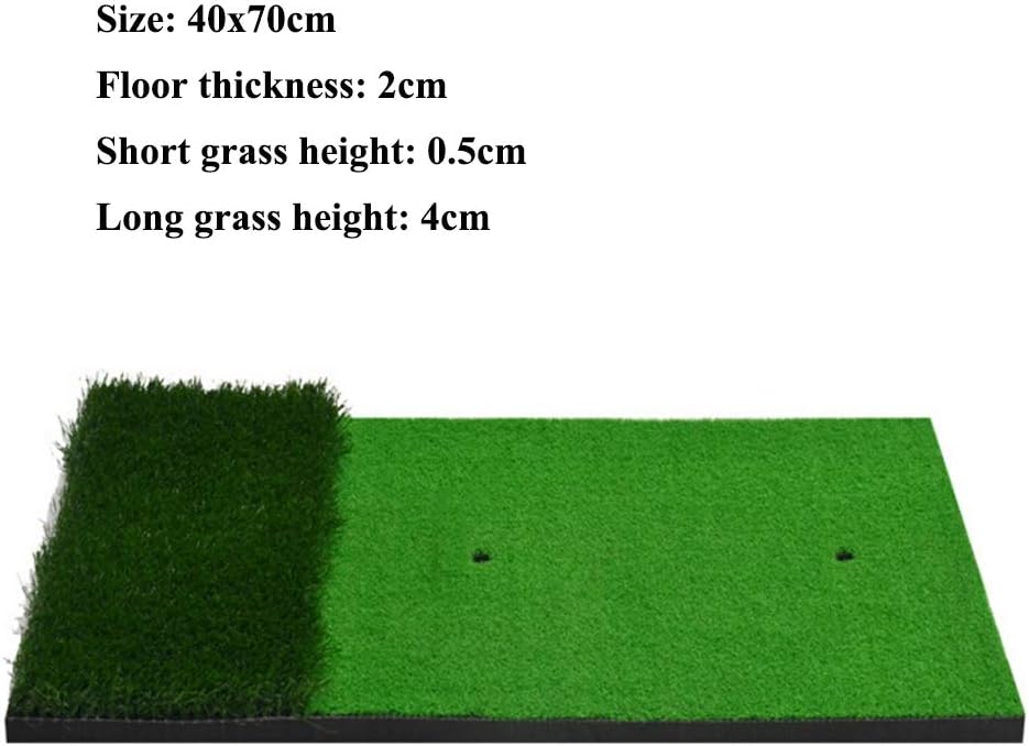 Savlot Golf Mat Golf Hitting Mat Golf Training Aids Rubber Grassroots Golf Chipping Mat Residential Practice Hitting Mat Rubber Tee Holder Golf Turf Chipping Mat