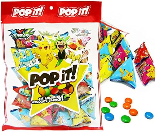 Pockemon POPiT Chocolate 17oz Colorful Chocolate Crunch (Individual Packaging)