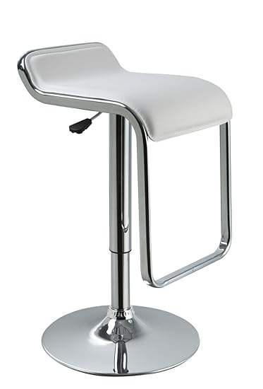 MBTC Airtel Kitchen Cafeteria Bar Stool Chair in White