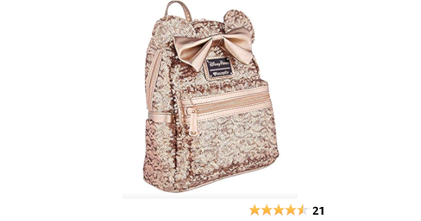 disney loungefly rose gold backpack