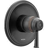 Moen Belfield Matte Black ExactTemp Thermostatic Valve Shower Trim Kit, Valve Required, T4411BL