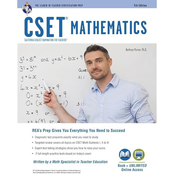 Cset Mathematics Book Online Cset Teacher Certification Test Prep Porter Phd Kathryn 9780738612096 Amazon Com Books