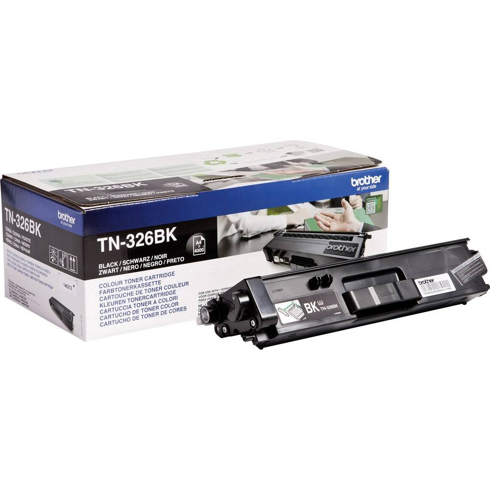 Brother TN-326BK Toner Cartridge, Black, Single Pack, High Yield, Includes 1 x Toner Cartridge, Brother Genuine Supplies