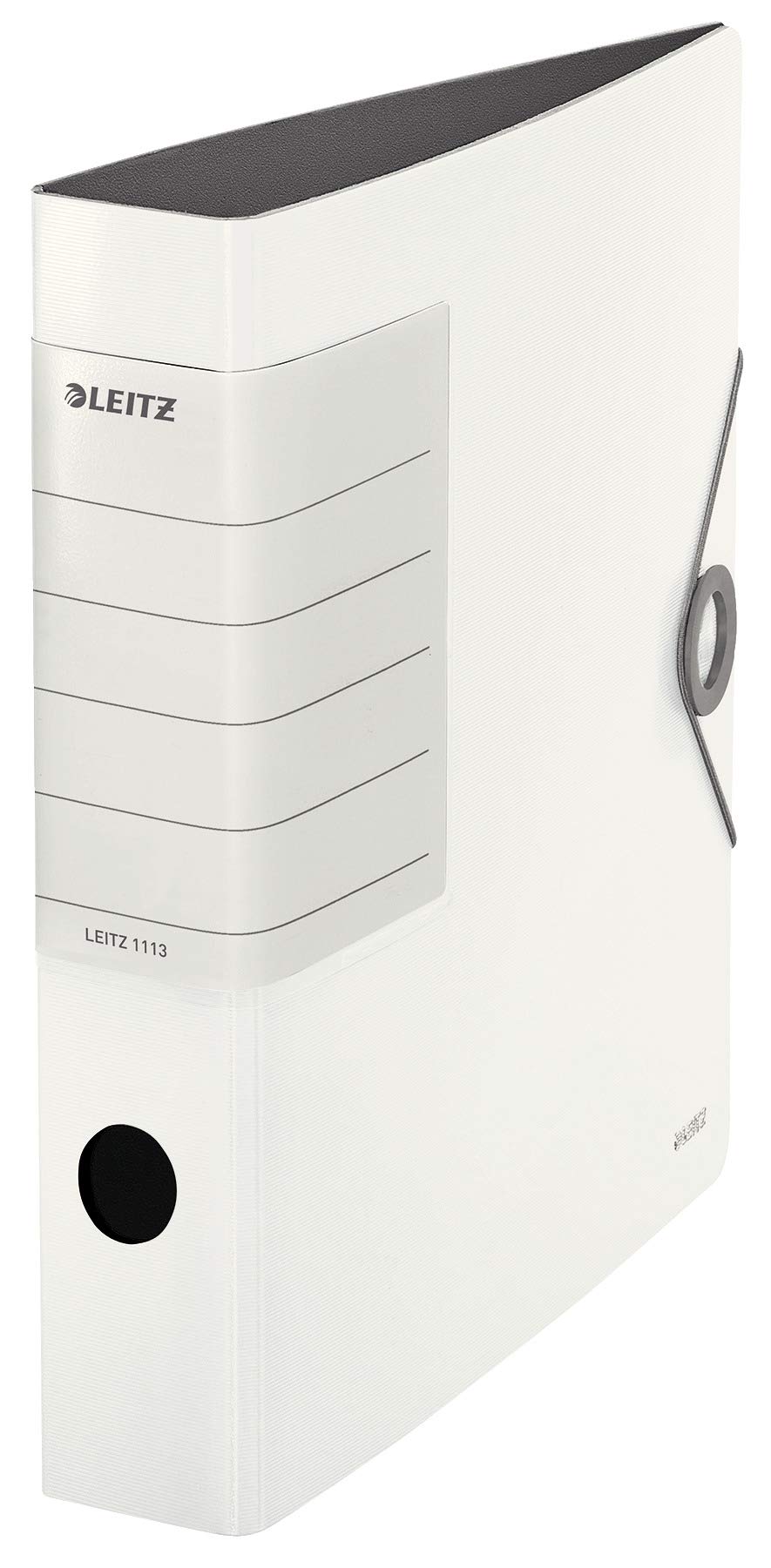 Leitz 11130001 Multi-Function Folder (A4, Spine Width 6.2 cm, Elastic Fastener, Plastic, Solid) White