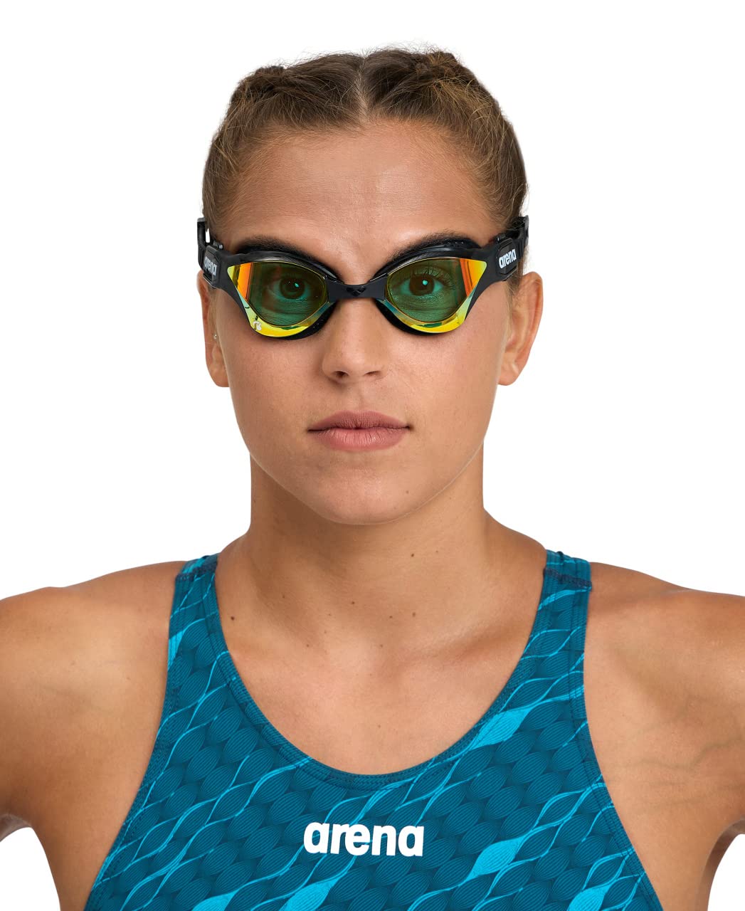 ARENA Unisex Adult Cobra Tri Swimming Goggles for Triathlon and Fitness Swipe Anti-Fog Wide Vision Mirror Lens
