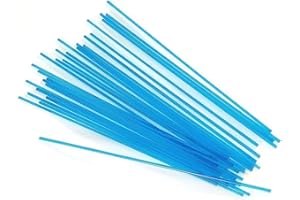 Glacial Art Glass Deep Aqua Trans COE 96 Stringer Sample - S-333-96 Oceanside Glass Stringer