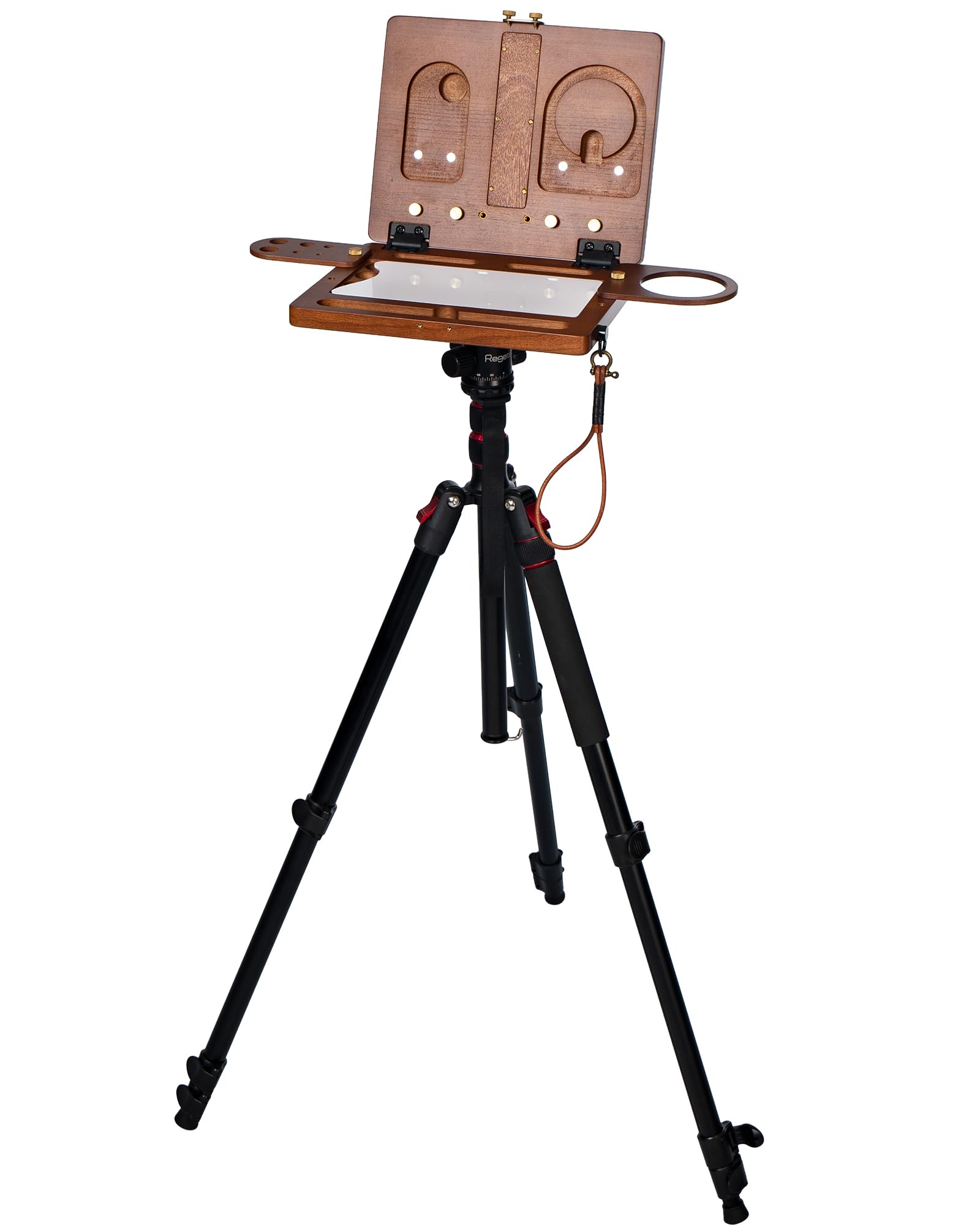 DJAR Medium Watercolor Art Easel with Tripod, Portable Beech Wood ...