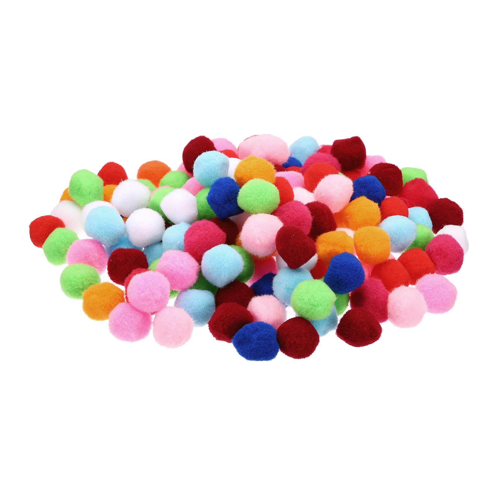 PATIKIL 1.2inch Pom Poms for Crafts, 2Pack 150Pcs Fuzzy Pastel Pom Pom Balls for Art Supplies DIY Creative Craft Material Handicraft Decorations, Multicolored