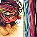DEEKA 100% Wool & All Handmade Dreadlocks Extensions/Braiding Hair/Reggae Hair From Nepal for Hippie Tribal