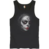 Sugar Skull Portrait Men's T-Shirt Gothic Beauty Red Lips Day of The Dead Dia de Los Muertos Mexican Calavera Men's Tee