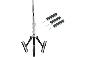 DASBET Engine Brake Cylinder Hone | Engine Cylinder Hone Tool for Grinding Holes Adjustable Deglazer 1-1/4" to 3-1/2" Diameter with Extra 3-Piece 2'' Long Stones 220 Grit (2")