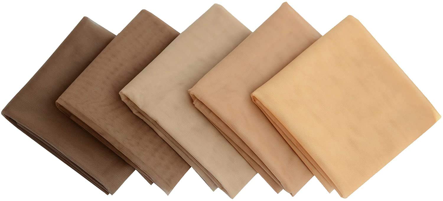 1 Yard Swiss Lace Net Material for Wig Making Repair Wigs Caps Closure Frontals Foundation Accessories (Blonde)