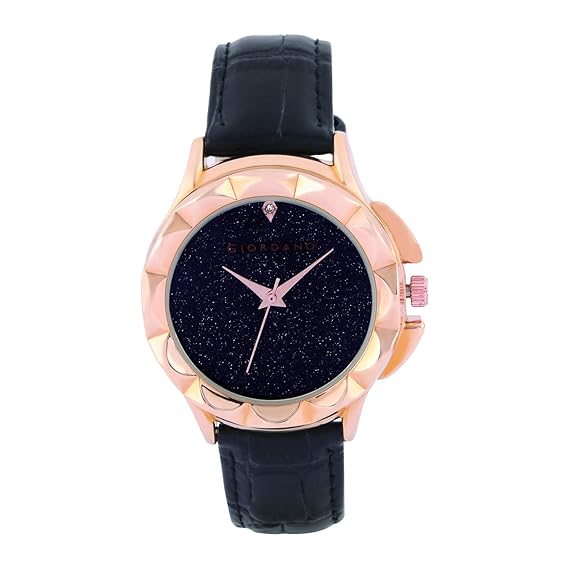 Giordano Analog Black Dial Women's Watch-C2136-02