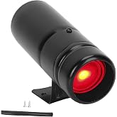 Klanata Adjustable RPM Shift Light, Universal Tacho Gauge Warning Light for Racing and Modified Cars, Red Illuminated 1000-11000 RPM Range