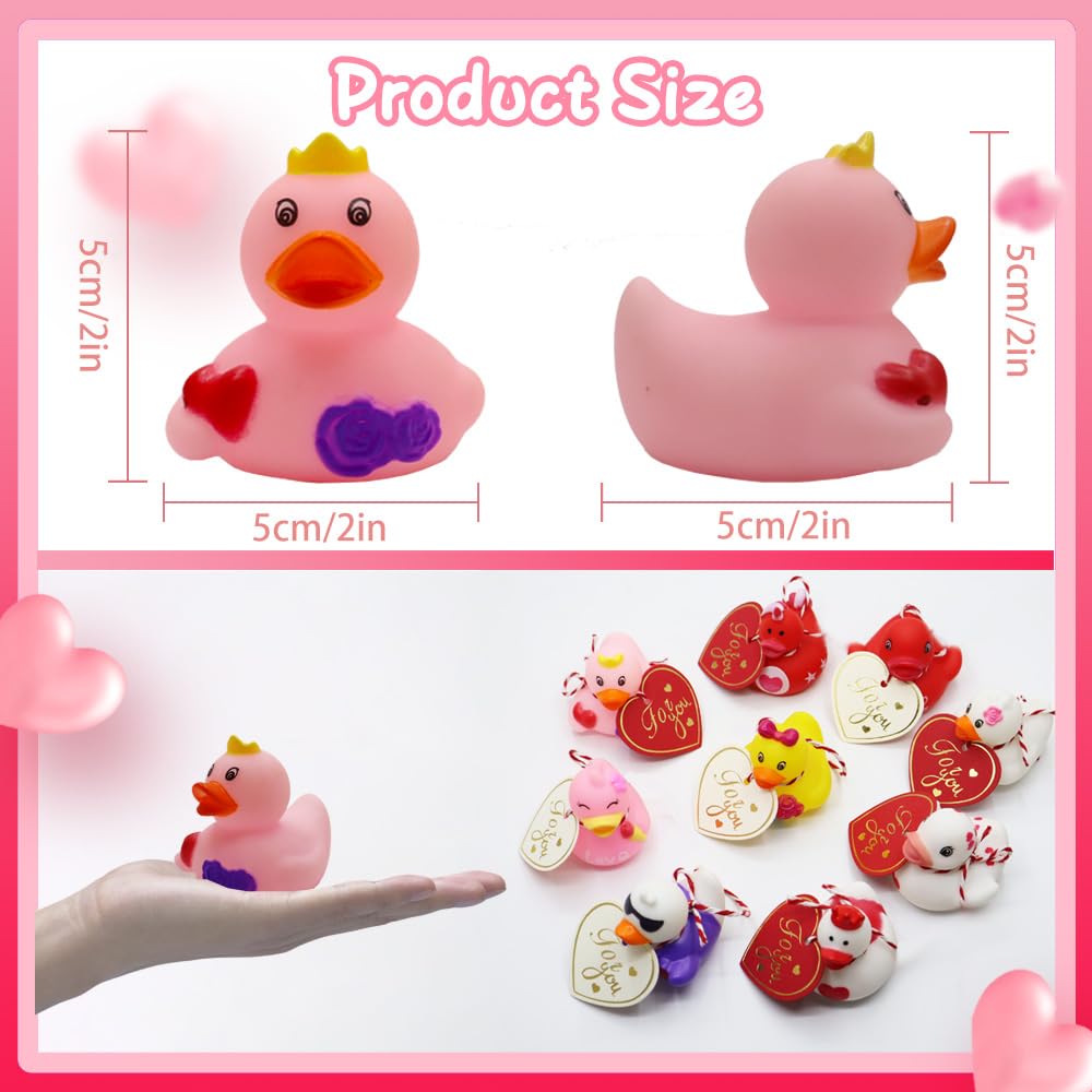 Valentines Day Party Favors 20 Set Rubber Ducks Bath Toys Assorted ...