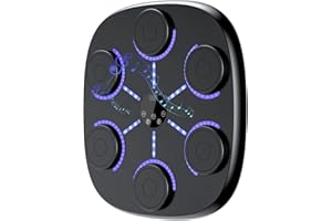 PICKBEAU 𝟐𝟎𝟐𝟓 𝐔𝐩𝐠𝐫𝐚𝐝𝐞𝐝 Music Boxing Machine for Adults and Kids, Wall Mounted Bluetooth Boxing Training Pad Equipment with Gloves, Punching Bag for Indoor Home, Office, Gym