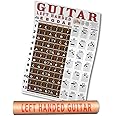 A New Song Music Left Handed Guitar Fretboard & Chord Chart - Instructional Poster for Left Hand Beginner 11"x17" Easy